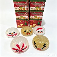 Renne de Noël Squishy en TPR à Rebond Lent, Jouet Anti-Stress Scintillant, Cadeau Sensoriel