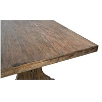Table à manger en pin recyclé finition brun antique scellée 8 pieds