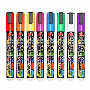 Rotulador de tiza líquida de 24 colores con punta suave de 4 mm para ventana LED, pared, vidrio, nevera, con diseño gratuito y borrado en húmedo - Product Image 1