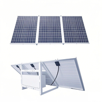 Kit d'alimentation solaire 12V DC 120W 60AH, système d'énergie solaire hors réseau pour caméra de sécurité extérieure, surveillance CCTV