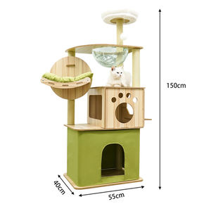थोक उच्च गुणवत्ता चढ़ाई बिल्ली पेड़ फैशन डिजाइन खरोंच टॉवर बड़ी बिल्लियों के लिए बिल्ली के पेड़ - Product Image 6