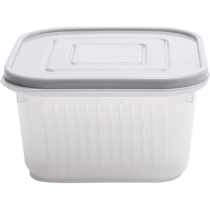 Conteneur filtrant couvert pour le stockage des oignons verts, de l'ail, du gingembre et de la coriandre, pour une conservation optimale à la maison, idéal pour le réfrigérateur. - Product Image 5