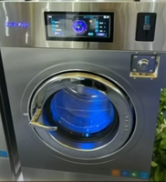 Laveuse-essoreuse entièrement automatique 22 kg à monnayeur par code QR, fixation fixe pour buanderie