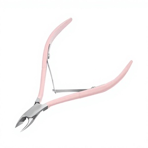 Coupe-cuticules rose, coupe-cuticules extrêmement tranchant, coupe-cuticules à mâchoires complètes, outil professionnel de soin des ongles pour manucure et pédicure - Product Image 1