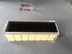 Caja de Almacenamiento de Dominó de Acrílico Transparente Personalizada con Tapa Deslizante - Product Image 2