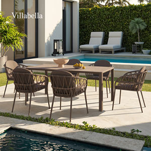 Juego de Muebles de Patio de Lujo para Exteriores, Sillas de Comedor de Cuerda y Mesa, Muebles Comerciales para Hoteles y Restaurantes, Juego de Mesa de Jardín - Product Image 2