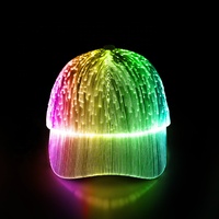 Cappello da Baseball Snapback Vintage a 5 Pannelli con Logo Personalizzato, Illuminazione Solare a LED, per Feste, Disco, Hip Hop, Sport, Vendita all'Ingrosso per Uomo