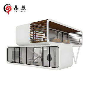 Maison préfabriquée populaire et abordable, type mini-cabane Apple, prix de maison préfabriquée portable, conteneur de bureau étanche de 20 pieds et 40 pieds - Product Image 2