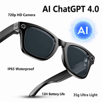 Gafas Inteligentes Unisex 2026 con Cámara, Reconocimiento de Objetos por IA, Asistente de Voz, Llamadas Inalámbricas, Música, Anti-Luz Azul, de Lujo