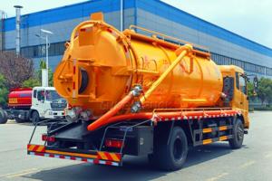 รถดูดและฉีดล้างท่อระบายน้ำ Dongfeng VR 15 ลูกบาศก์เมตร, ปั๊มสุญญากาศแบบหมุนเวียนน้ำมันคู่, ขายตรงจากโรงงานสำหรับส่งออกไปยังภูมิภาคหนาวเย็น - Product Image 6