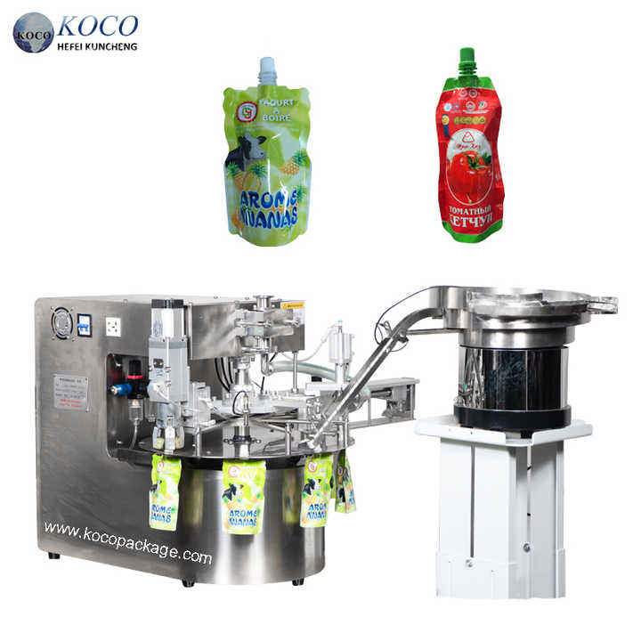 KOCO Automatic Liquid Filling Machine for Doypack Juice, Sauce, and Hot ...