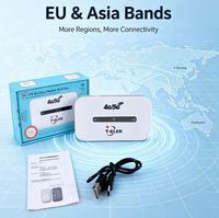 Router MiFi 4G LTE T-elek dengan Antarmuka USB Eksternal yang Dapat Disesuaikan, WiFi 150Mbps, Tidak Terkunci, Portabel, Ukuran Saku, Baterai 3000mAh