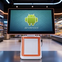 Настраиваемый POS-терминал с одним/двумя экранами (Android/Windows 10/11), емкостный сенсорный экран, разрешение Full HD, встроенный принтер 58 мм/80 мм