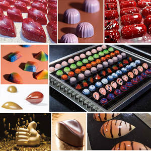 Cetakan cokelat polikarbonat bening Bar besar baru cetakan pembuat permen Jelly alat cetakan kue Logo kustom plastik fleksibel untuk Gratis - Product Image 6