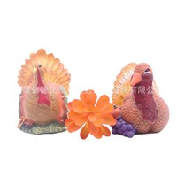 Ornement de citrouille en résine pour Thanksgiving, décoration de pot de fleurs de bureau
