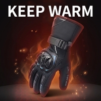 Gants de moto d'hiver personnalisés OEM ODM, compatibles écran tactile, anti-choc, avec manchette longue, imperméables, pour motocross et course
