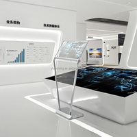 Affichage de robot intelligent OLED transparent de 30 pouces pour l'affichage numérique d'orientation de magasin de détail avec fonction d'animation d'expédition rapide
