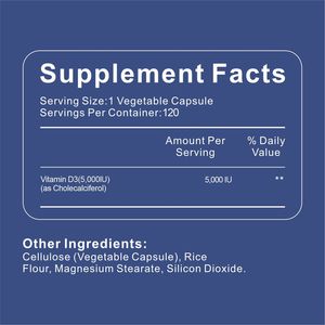VitaHall Yüksek Kaliteli Çok Satan 5000iu Vitamin D3 Mini Kapsüller Organik Antioksidan Gıda Sınıfı Yetişkinler İçin Sağlık Desteği Geliştirir - Product Image 2
