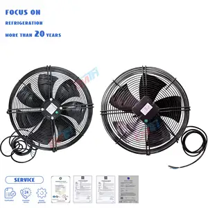 Square Plate AC High Efficiency High Quality Industrial Air Cooling Exhaust Axial Fans With External Rotor Motor