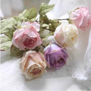 Composizione Floreale Artificiale in Seta Stile Instagram, Rose Realistiche di Alta Qualità per Decorazioni Matrimoniali e <span class=keywords><strong>Centrotavola</strong></span> per Soggiorno - Product Image 4