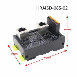 RJ45 ağ bağlantı noktası Terminal bloğu kablosu 8pin <span class=keywords><strong>2</strong></span>/3/4/5/6 delik Hub anahtarı seri sinyal dönüştürücü RS232 RS485 RS422 - Product Image 2
