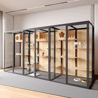 Maison pour animaux de compagnie en verre et aluminium de luxe personnalisable de haute qualité avec structure en bois, grand espace, villa pour chat