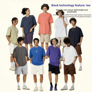 Camiseta Deportiva de Manga Corta <span class=keywords><strong>para</strong></span> Hombre, Fresca, Absorbente de Humedad, de Secado Rápido, Antibacteriana y Transpirable - Product Image 1