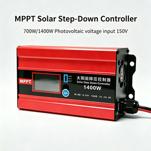 Contrôleur <span class=keywords><strong>solaire</strong></span> MPPT abaisseur de tension 12A 25A 700W 1400W pour recharge de véhicules électriques, compatible batteries au plomb-acide et au lithium LiFePO4 48V/60V/72V - Product Image 1