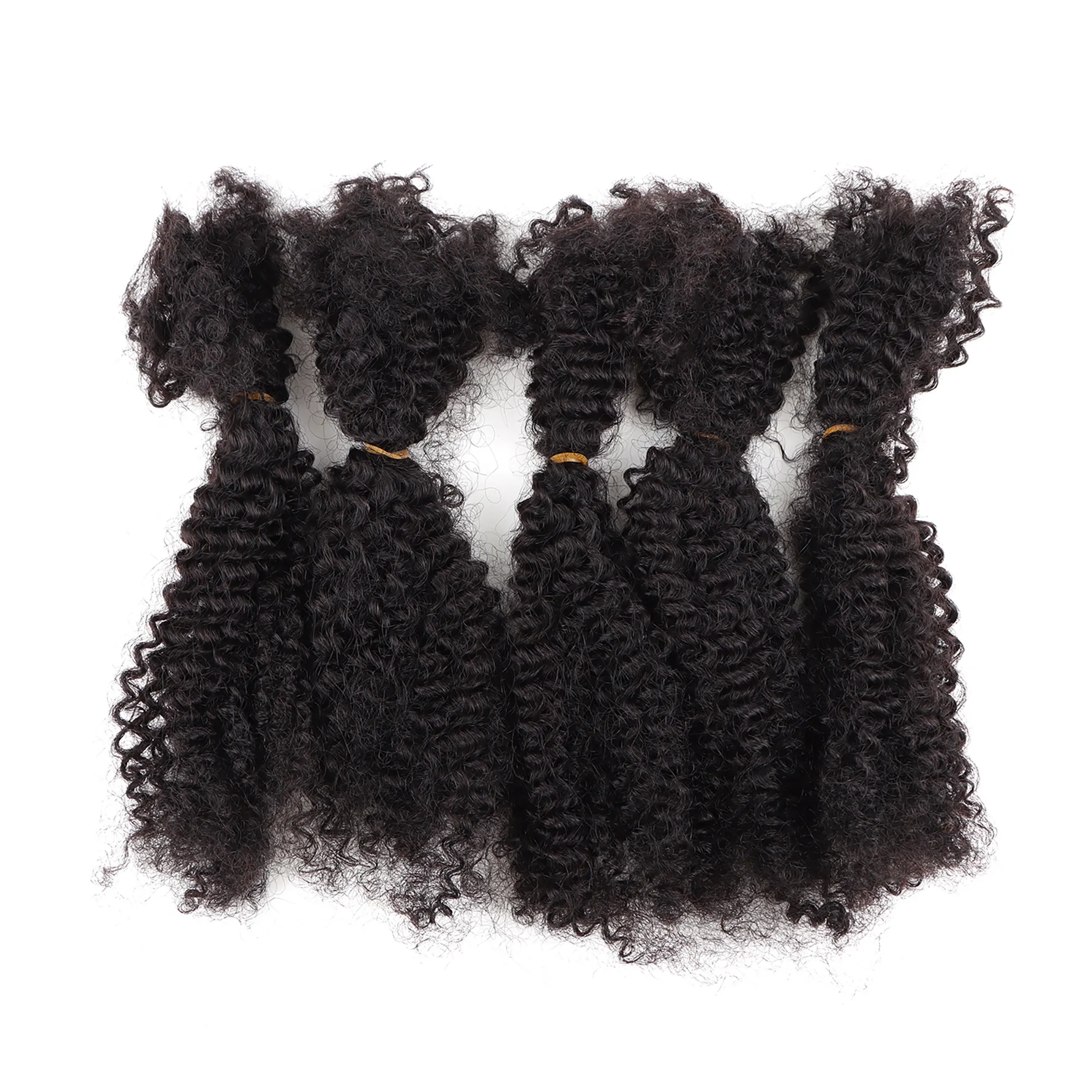 [Vast Dreads] wholesale afro curl marley braid hair 4b 4c 100% human Brazilian braiding hair afro kinky bulk human hair