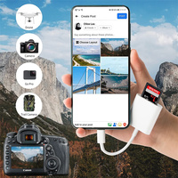 Adaptador de Lector de Tarjetas OTG 2 en 1 USB 3.1 Tipo C SD TF 4.0 UHS-II de Doble Ranura