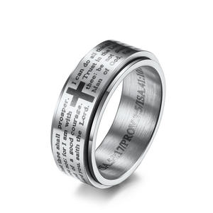 Titanium Steel Rotating <b>Ring</b> Unisex Jewelry Gift For Anxiety Relief - Product Image 5