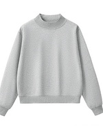 Pull ample à col montant pour femme, coupe décontractée, doux et décontracté pour tous les jours