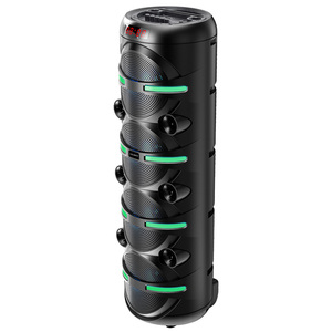 <span class=keywords><strong>Enceinte</strong></span> portable sans fil rechargeable avec lumière LED RGB pour fête privée, 4 x 8 pouces, chariot PA, <span class=keywords><strong>enceinte</strong></span> BT - Product Image 4