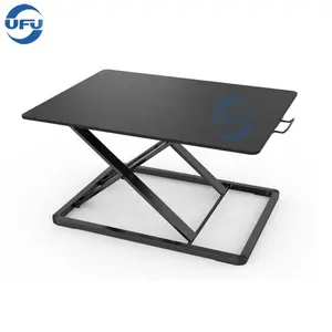UFU رفع منضدة الدائمة الكمبيوتر طاولة رفع مقصية للطي سطح المكتب رفع رفع رف