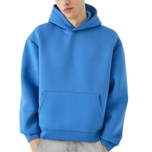 เสื้อฮู้ดดี้ผู้ชายทรงบ็อกซี่แบบครอป ผ้าฟลีซบุซับใน น้ำหนัก 480 แกรม ผ้าฝ้าย 70% โพลีเอสเตอร์ 30%  ปักโลโก้ตามสั่ง พิมพ์ลายนูน  ทรงโอเวอร์ไซส์ - Product Image 6