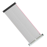 Cable IDE de 40 pines y 80 hilos con paso de 2.54 mm, cable plano IDC ATA de 18 pulgadas, macho a hembra, para transmisión de datos de disco duro