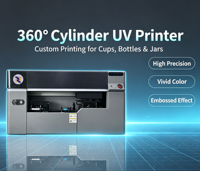 Printer UV Silinder Portabel untuk Desktop Mendukung Pencetakan dengan Perbedaan Tinggi 0-15mm