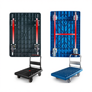 Carretilla Plana Load King <span class=keywords><strong>de</strong></span> 110*65 cm, 600 kg, Portátil, <span class=keywords><strong>de</strong></span> Cinco Ruedas, Silenciosa, para Compras, Construcción <span class=keywords><strong>de</strong></span> Acero, Plegable, para Almacén - Product Image 5