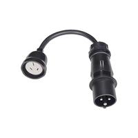 Câble de distribution 19 broches SOCAPEX 6 circuits vers 6 prises NEMA 5-15P EDISON pour éclairage de scène, câble multiprises pour DJ et événements en direct