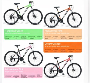 Mountain Bike 21-Speed Gears Disc Brakes Lightweight Off-Road Vehicle 24/26-Inch Wheels Carbon Steel Frame - Product Image 5