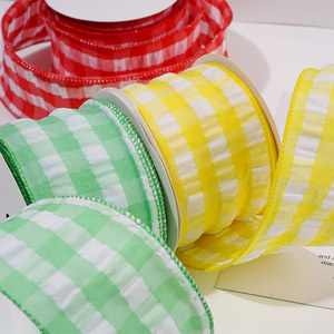 Pita Natal Berkualitas Tinggi Merek Chang Yuan 63mm, Gulungan 10 Yard, Poliester Taffeta Dua Sisi, Daya Tahan Tinggi, untuk Pembungkus Kado - Product Image 3
