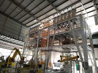 Centrale de mélange de mortier sec multi-configurations pour adhésif mural et plâtre, machine automatique de dosage par lots, expédition rapide, OEM