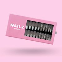 Emballage personnalisé pour faux ongles avec fenêtre transparente pour petites entreprises, boîte magnétique pour ongles longs à presser