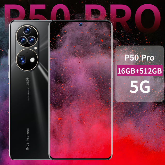 Hot Sale P50 Pro HD Camera Hifi Music Popular Smartphone Dual Sim Card Mobile Phones