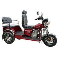 Nouvelle moto à trois roues Lifan à essence avec side-car, embrayage automatique, pour loisirs et transport de marchandises, 2 passagers