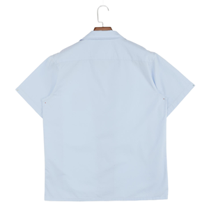 Camicie a <span class=keywords><strong>maniche</strong></span> <span class=keywords><strong>corte</strong></span> a strisce larghe da uomo con Logo personalizzato - Product Image 2