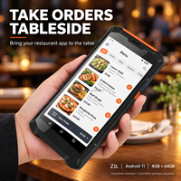 Terminal de commande de restaurant portable Z1L Android 11, 4 Go de RAM, 64 Go de stockage, écran tactile 5,99 pouces, PDA