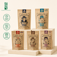 Sacs à café personnalisés, impression personnalisée, finition mate, pochette autoportante avec fermeture éclair, haute barrière, sacs d'emballage alimentaire de qualité supérieure pour café