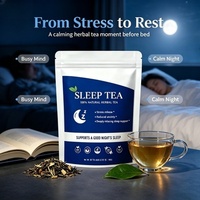 Tisane Bio MWTEA aux Herbes pour le Sommeil, Mélange Naturel Relaxant Camomille Lavande, Sans Caféine, Qualité Supérieure, Durée de Conservation 2 Ans