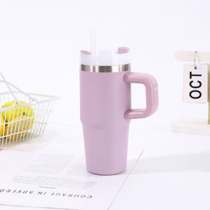 Gobelet de voyage 14oz, tasse de voiture isotherme sous vide, base antidérapante, couvercle et paille inclus - Product Image 4